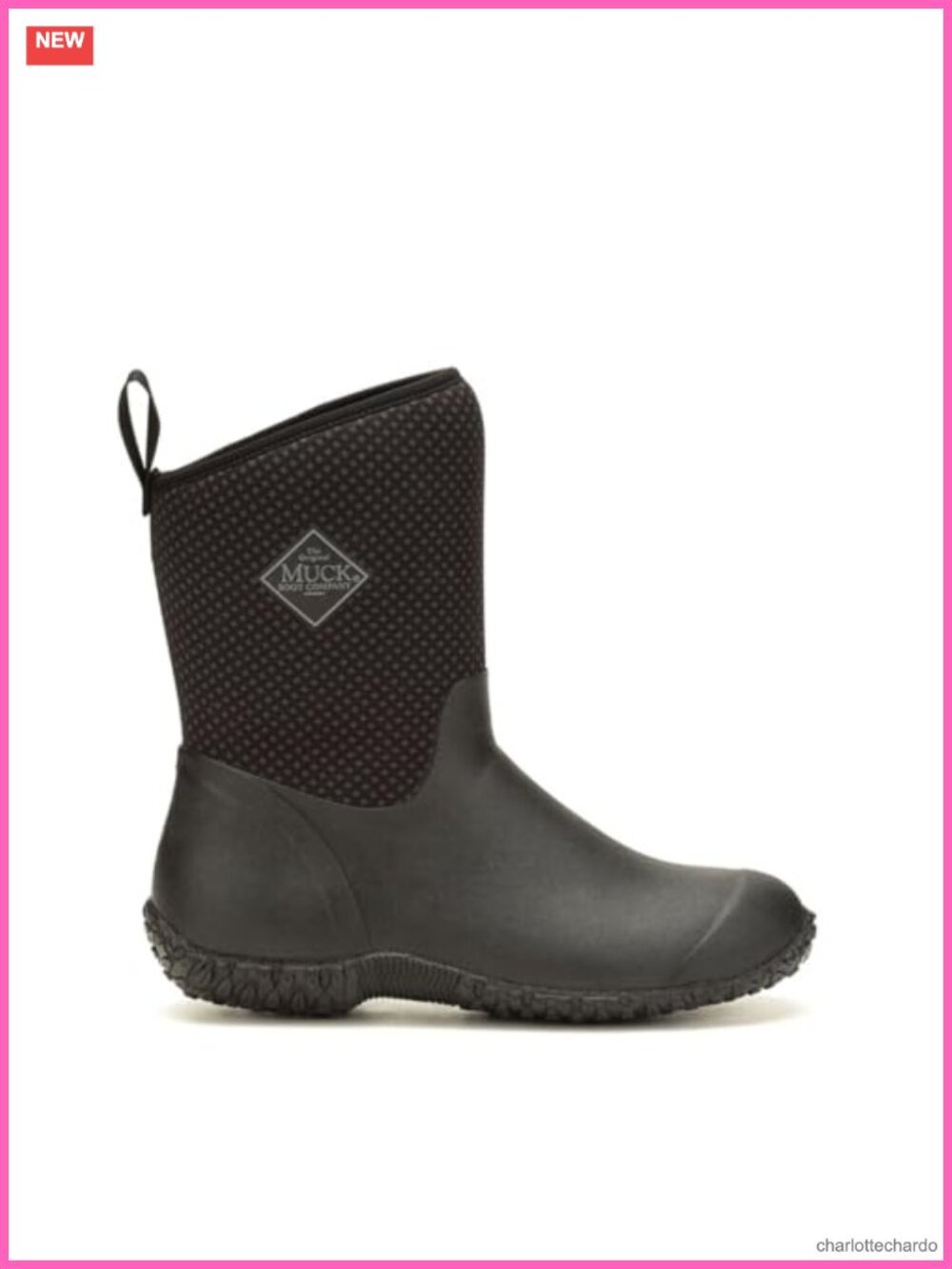 Women's Waterproof Mid-Calf Ankle Boot Rubber Sole Pull-On